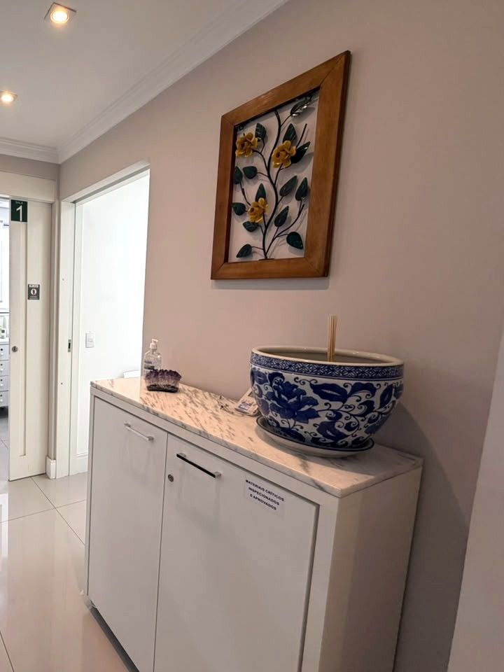 Detalhe da recepção